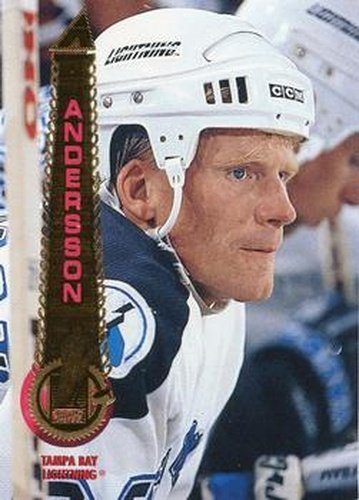 #451 Mikael Andersson - Tampa Bay Lightning - 1994-95 Pinnacle Hockey