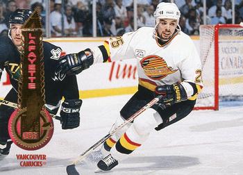 #453 Nathan Lafayette - Vancouver Canucks - 1994-95 Pinnacle Hockey