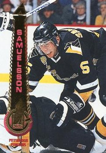 #46 Ulf Samuelsson - Pittsburgh Penguins - 1994-95 Pinnacle Hockey