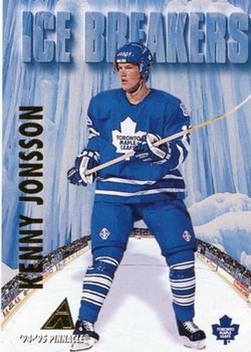 #476 Kenny Jonsson - Toronto Maple Leafs - 1994-95 Pinnacle Hockey