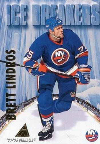 #478 Brett Lindros - New York Islanders - 1994-95 Pinnacle Hockey
