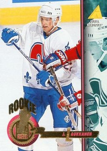 #485 Janne Laukkanen - Quebec Nordiques - 1994-95 Pinnacle Hockey