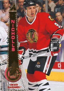 #499 Bernie Nicholls - Chicago Blackhawks - 1994-95 Pinnacle Hockey