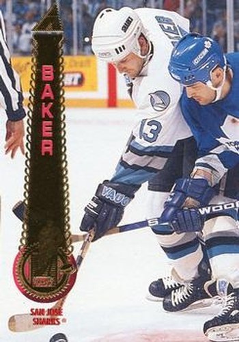 #502 Jamie Baker - San Jose Sharks - 1994-95 Pinnacle Hockey