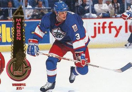 #51 Dave Manson - Winnipeg Jets - 1994-95 Pinnacle Hockey