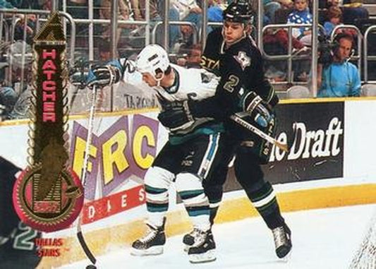 #55 Derian Hatcher - Dallas Stars - 1994-95 Pinnacle Hockey