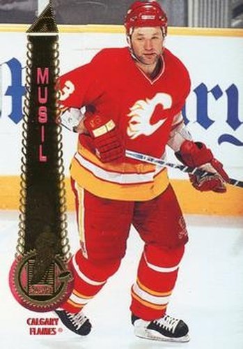 #64 Frank Musil - Calgary Flames - 1994-95 Pinnacle Hockey