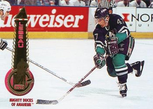 #67 Stephan Lebeau - Anaheim Mighty Ducks - 1994-95 Pinnacle Hockey
