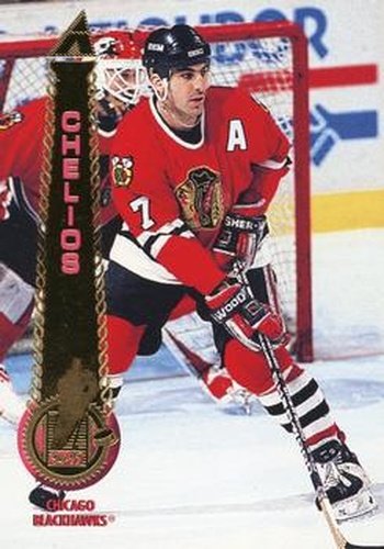 #94 Chris Chelios - Chicago Blackhawks - 1994-95 Pinnacle Hockey