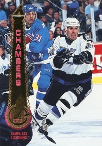 #97 Shawn Chambers - Tampa Bay Lightning - 1994-95 Pinnacle Hockey