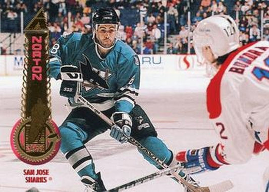 #99 Jeff Norton - San Jose Sharks - 1994-95 Pinnacle Hockey