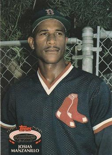 #504 Josias Manzanillo - Boston Red Sox - 1992 Stadium Club Baseball