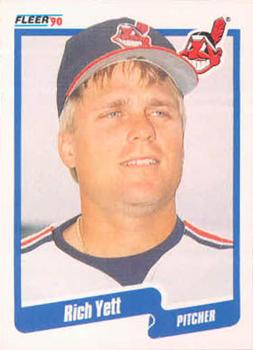 #504 Rich Yett - Cleveland Indians - 1990 Fleer USA Baseball