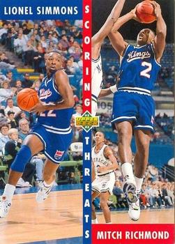 #504 Lionel Simmons / Mitch Richmond - Sacramento Kings - 1992-93 Upper Deck Basketball