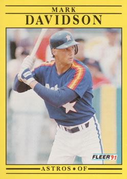 #504 Mark Davidson - Houston Astros - 1991 Fleer Baseball