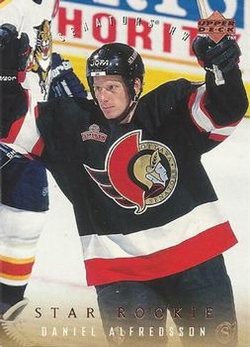 #504 Daniel Alfredsson - Ottawa Senators - 1995-96 Upper Deck Hockey