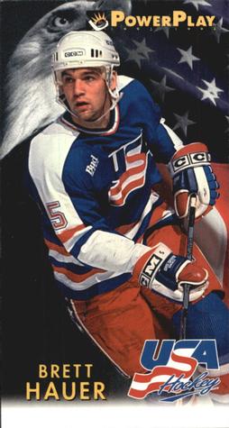 #504 Brett Hauer - USA - 1993-94 Fleer PowerPlay Hockey