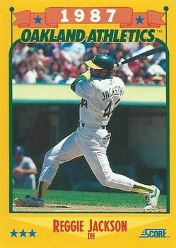#504 Reggie Jackson - Oakland Athletics - 1988 Score Baseball