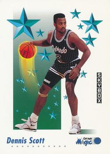 #504 Dennis Scott - Orlando Magic - 1991-92 SkyBox Basketball