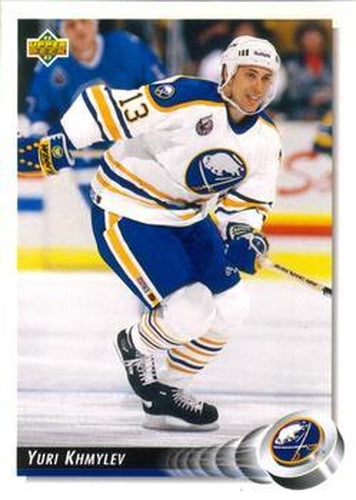 #504 Yuri Khmylev - Buffalo Sabres - 1992-93 Upper Deck Hockey