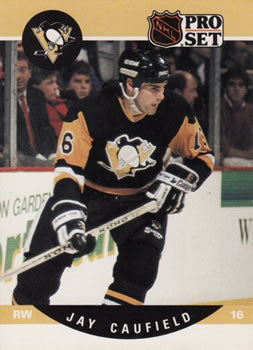 #504 Jay Caufield - Pittsburgh Penguins - 1990-91 Pro Set Hockey