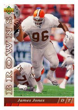 #504 James Jones - Cleveland Browns - 1993 Upper Deck Football