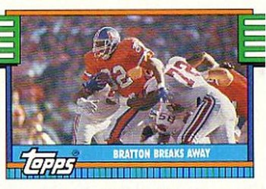 #504 Melvin Bratton - Denver Broncos - 1990 Topps Football