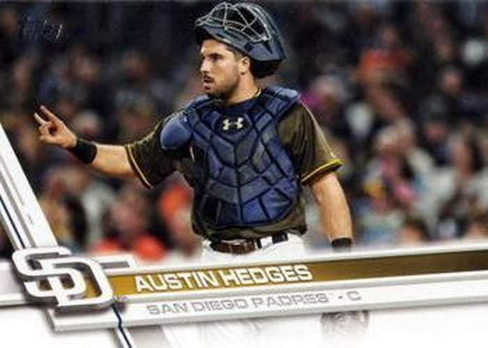 #504 Austin Hedges - San Diego Padres - 2017 Topps Baseball