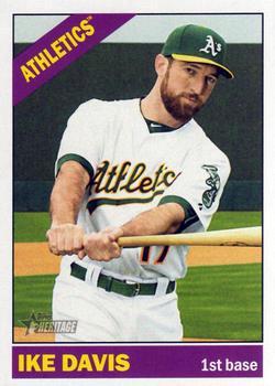 #504 Ike Davis - Oakland Athletics - 2015 Topps Heritage Baseball