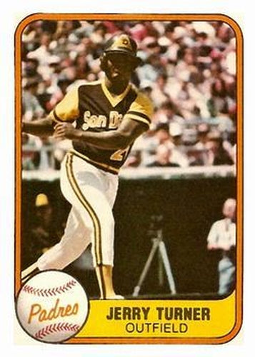 #504 Jerry Turner - San Diego Padres - 1981 Fleer Baseball