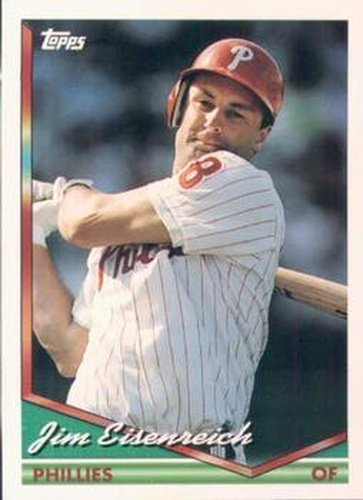 #504 Jim Eisenreich - Philadelphia Phillies - 1994 Topps Baseball