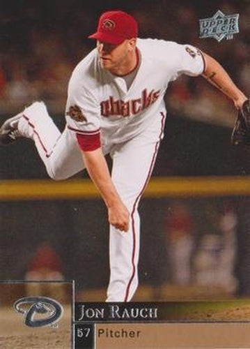 #504 Jon Rauch - Arizona Diamondbacks - 2009 Upper Deck Baseball