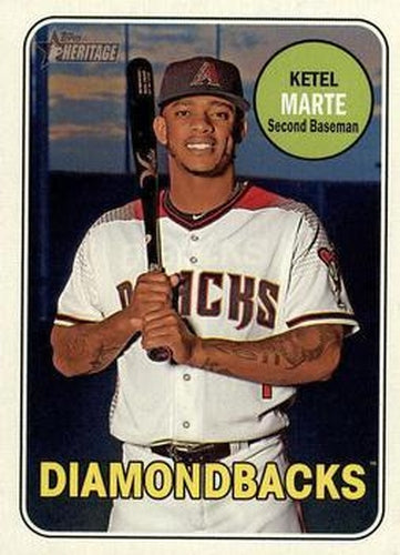 #504 Ketel Marte - Arizona Diamondbacks - 2018 Topps Heritage Baseball
