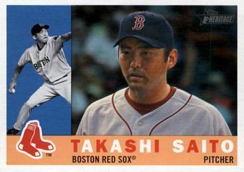 #504 Takashi Saito - Boston Red Sox - 2009 Topps Heritage Baseball