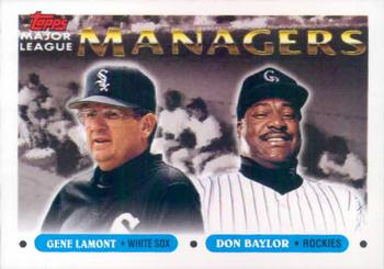 #504 Gene Lamont / Don Baylor - Chicago White Sox / Colorado Rockies - 1993 Topps Baseball