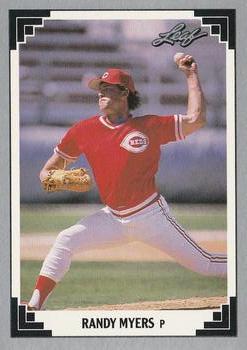 #504 Randy Myers - Cincinnati Reds - 1991 Leaf Baseball