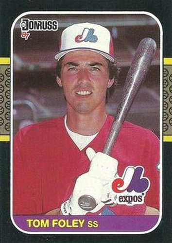 #504 Tom Foley - Montreal Expos - 1987 Donruss Baseball