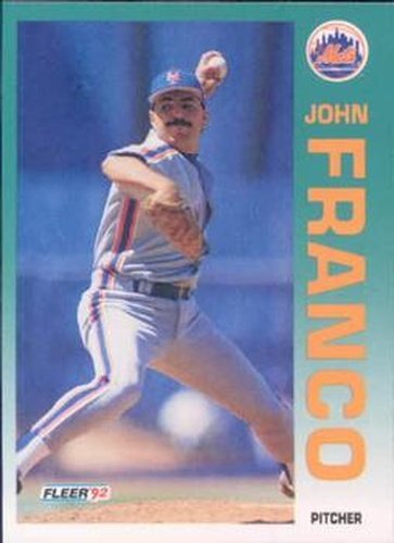 #504 John Franco - New York Mets - 1992 Fleer Baseball