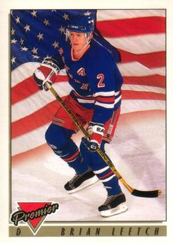 #505 Brian Leetch - New York Rangers - 1993-94 O-Pee-Chee Premier Hockey