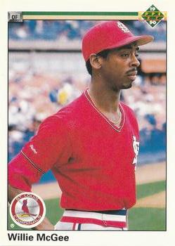 #505 Willie McGee - St. Louis Cardinals - 1990 Upper Deck Baseball