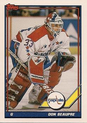 #505 Don Beaupre - Washington Capitals - 1991-92 Topps Hockey
