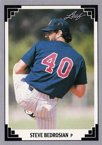 #505 Steve Bedrosian - Minnesota Twins - 1991 Leaf Baseball