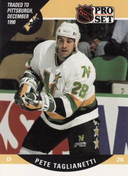 #505 Peter Taglianetti - Pittsburgh Penguins - 1990-91 Pro Set Hockey