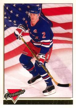 #505 Brian Leetch - New York Rangers - 1993-94 O-Pee-Chee Premier Hockey - Gold