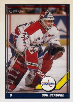 #505 Don Beaupre - Washington Capitals - 1991-92 O-Pee-Chee Hockey