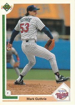 #505 Mark Guthrie - Minnesota Twins - 1991 Upper Deck Baseball