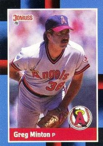 #505 Greg Minton - California Angels - 1988 Donruss Baseball