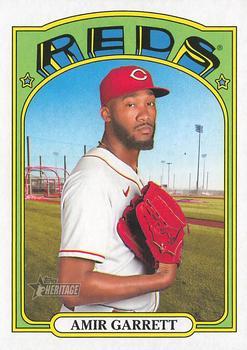 #505 Amir Garrett - Cincinnati Reds - 2021 Topps Heritage Baseball