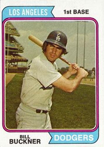 #505 Bill Buckner - Los Angeles Dodgers - 1974 Topps Baseball