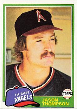 #505 Jason Thompson - California Angels - 1981 Topps Baseball